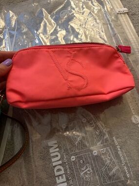 Victoria's Secret Coral Pink Wristlet Clutch